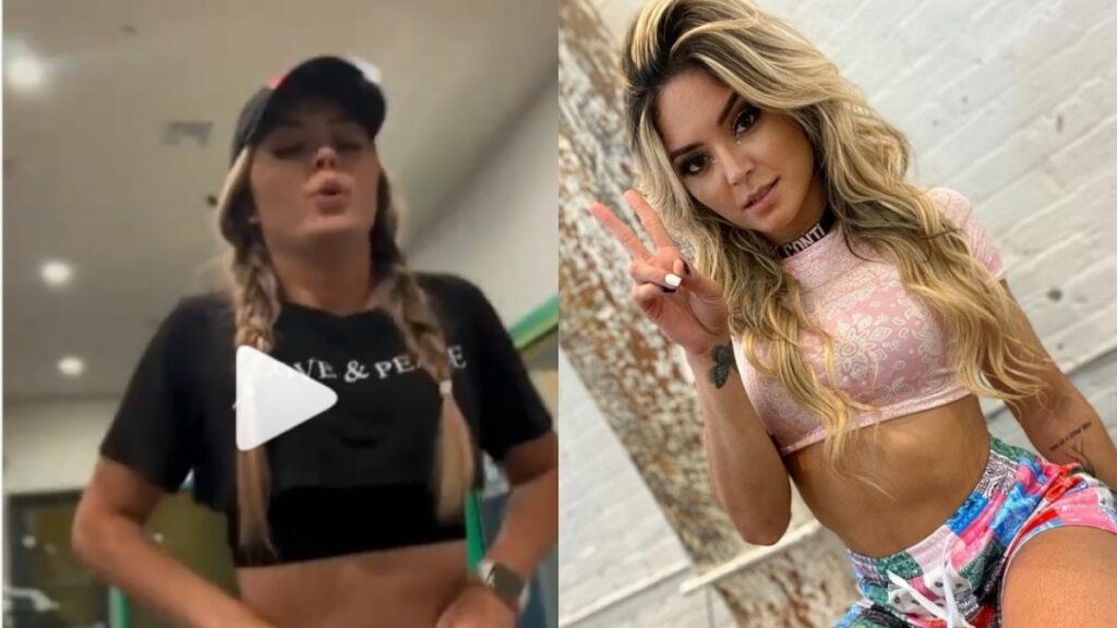 Tay Conti AEW Backstage Training Gym Video Drop