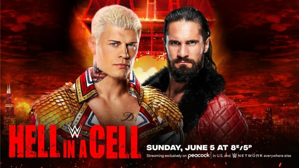 Cody Rhodes vs Seth Rollins WWE Hell in a Cell