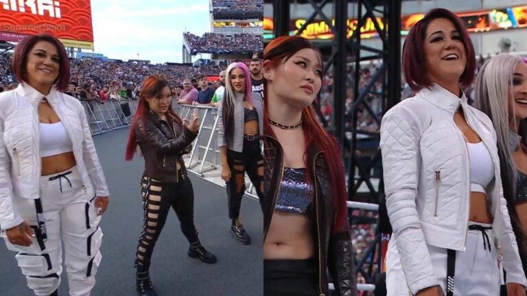 WWE Bianca Bayley Io Shirai Dakota Kai SummerSlam Drop Fan React WOW