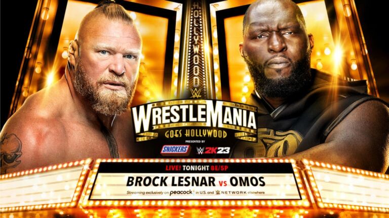 WWE WrestleMania 39 Brock Lesnar vs Omos