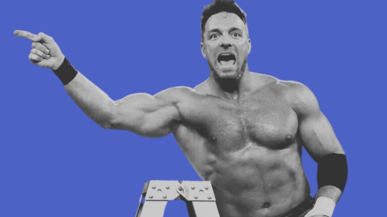 LA Knight WWE SmackDown Ladder Point