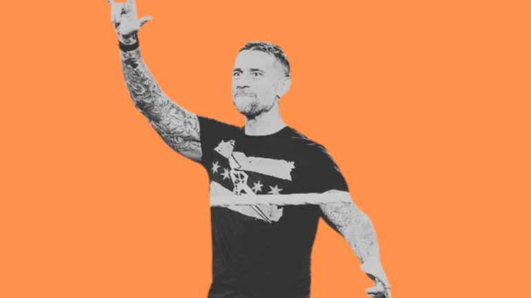 CM Punk WWE Return In Ring Rope